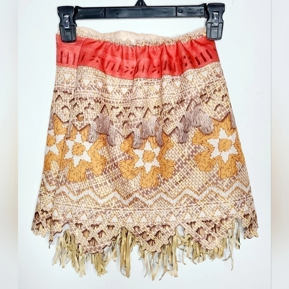 𝅺DISNEY Moana Costume Skirt Girls Sz 4-6x
